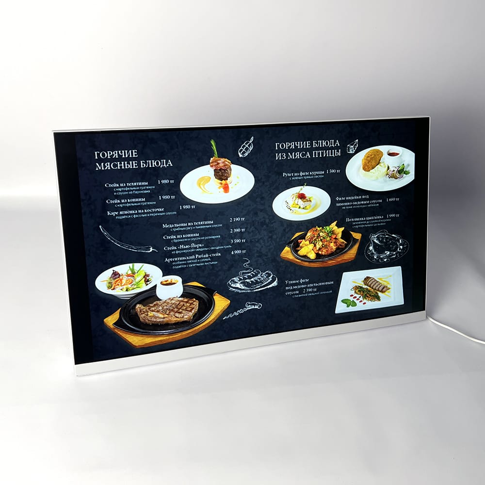 23.8″ Touch menu board, 1920×1080, RAM 1 GB, ROM 8 GB